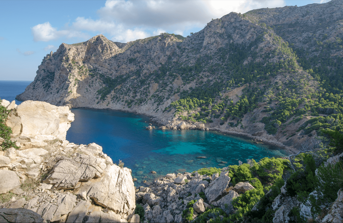 Mallorca Nature boat charter, Mallorca landscape boat charter, natural boat charter in Mallorca, South Mallorca boat charter, boat charter from portals nous,